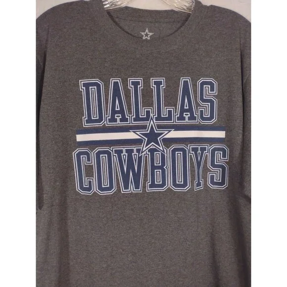 Dallas Cowboys Authentic Adults Medium Gray TShirt NFL Dallas Cowboys - Picture 2 of 7